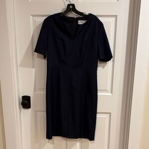 Boss Navy Midi Dress